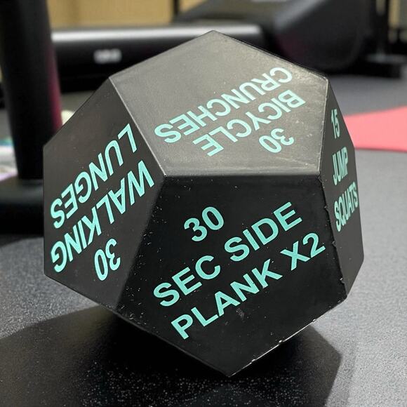 Foam Dice Die Sports Exercise Fitness 12 Sided Exercise Home Gym Workout Burpee - Picture 7 of 7